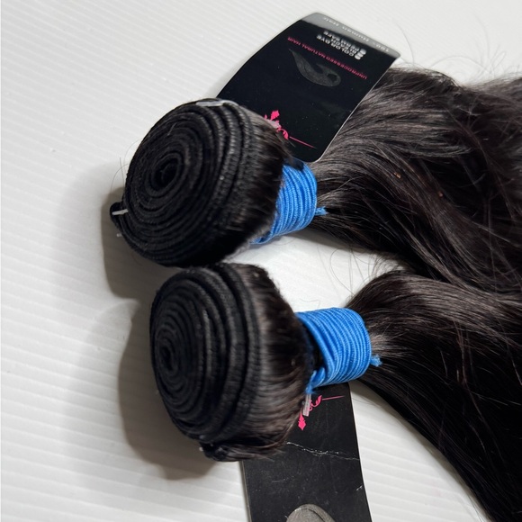 16 Inch Brazilian Human Hair Unprocessed Natural Straight black Hair 2 Bundles - Picture 10 of 12